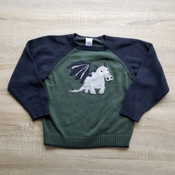 2010 vguc Gymboree 5T boys dragon sweater - Picture 7 of 8